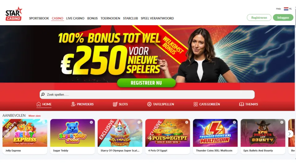 Starcasino – online casino België met Xtra Payout en groot provideraanbod