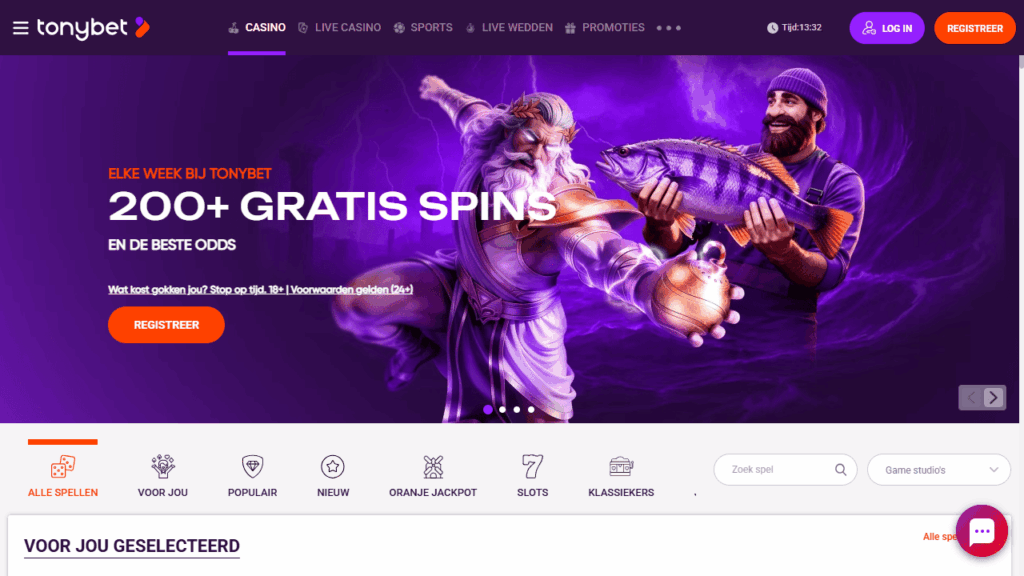 TonyBet – online casino en sportsbook startpagina met Plinko in het aanbod