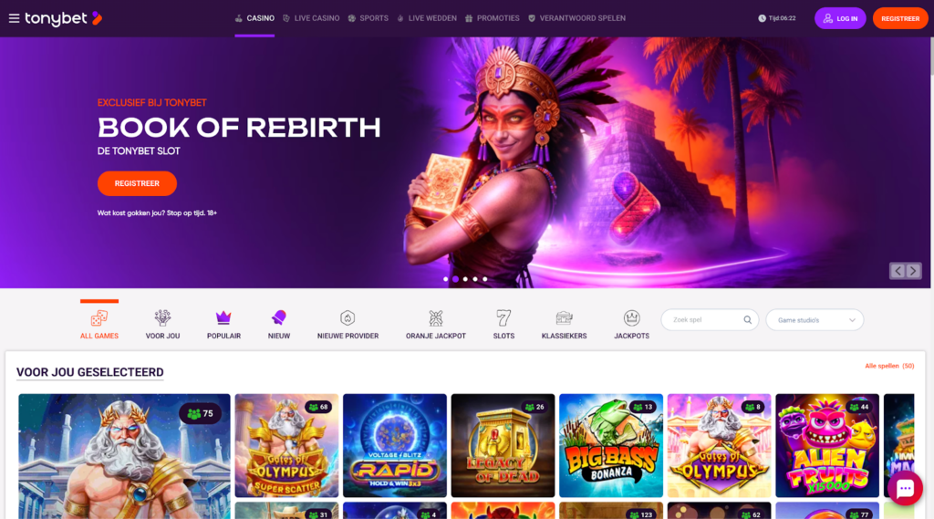 Online casino iDEAL snelle uitbetaling - TonyBet 