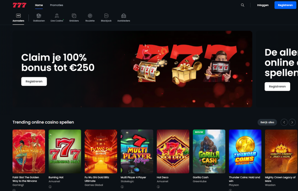 Online casino zonder iDIN welkomstbonus